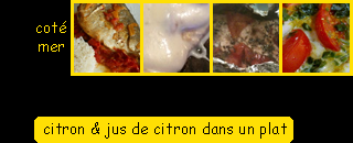 lien recette avec citron ou jus de citron dans un plat cotmer